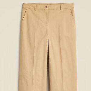 J.Crew Full-length wide-leg trouser in cotton blend